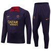 Paris Saint-Germain Trainings Sweatshirt Pak Quarter-zip 2023-24 Purper - Heren